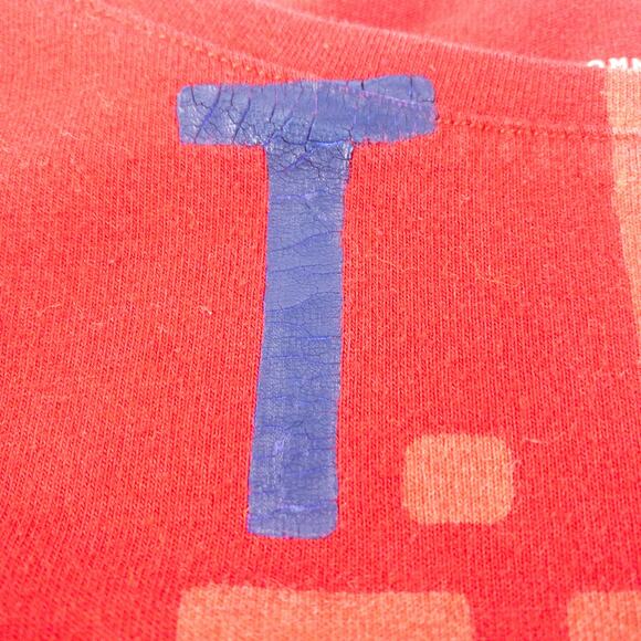 Tommy Hilfiger Red Graphic Short Sleeve Tee Shirt Womens Small - Picture 4 of 13